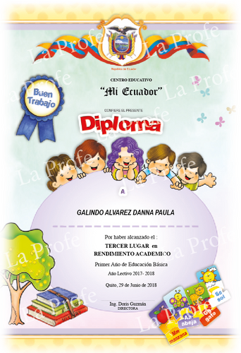 MEDALLA DIPLOMA MERITO INFANTIL